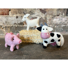 Load image into Gallery viewer, Farm Animal Felt Wool Ornament
