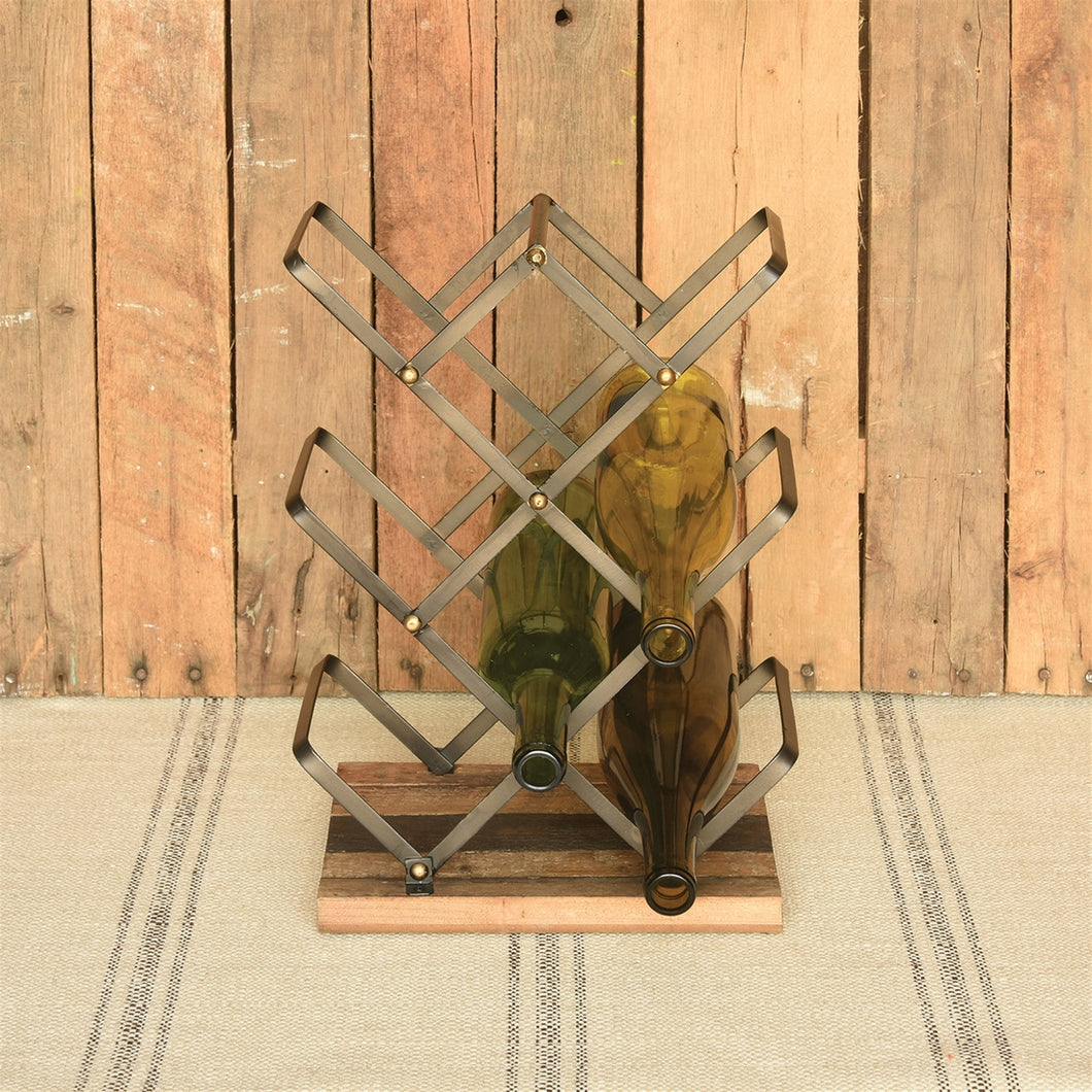 Jennings Wine Rack with Recycled Wood