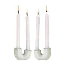 Load image into Gallery viewer, Nordic Style U Shaped Concrete Candle holder- Light Green

