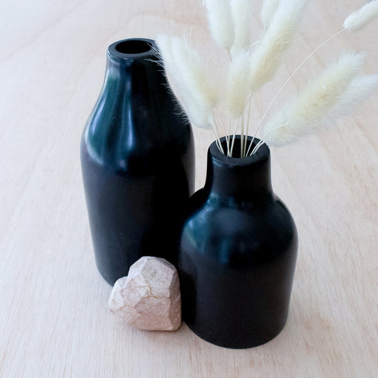 Black Bottle Vases