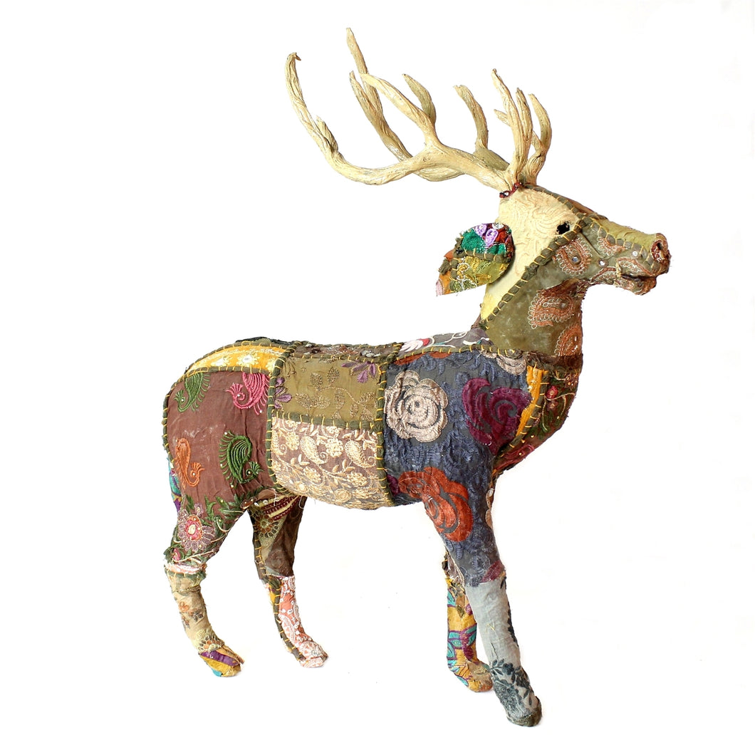 Deep Brown Extra Large Bavarian Forest Stag Standing