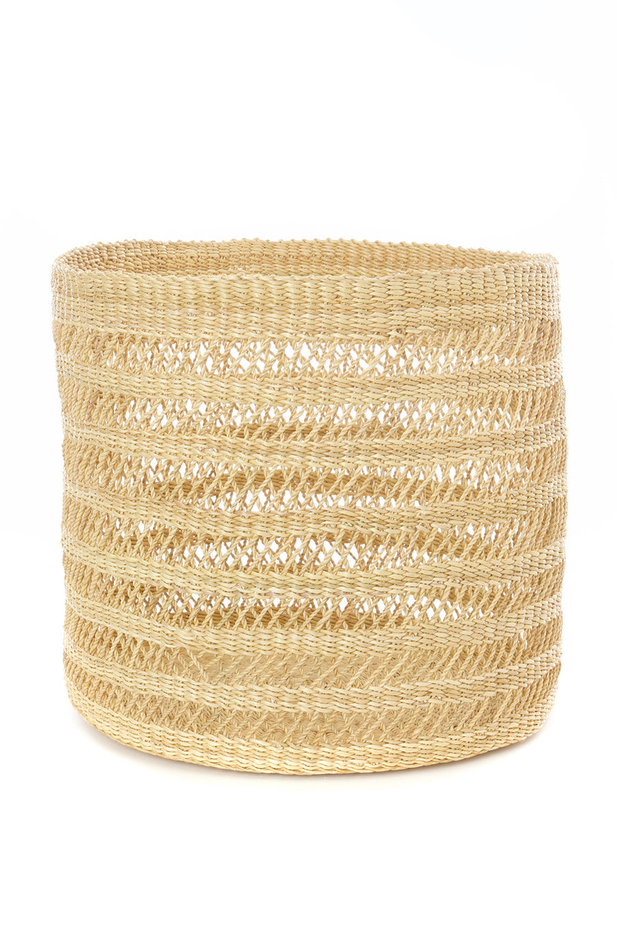 Lace Weave Basket Bins from Ghana