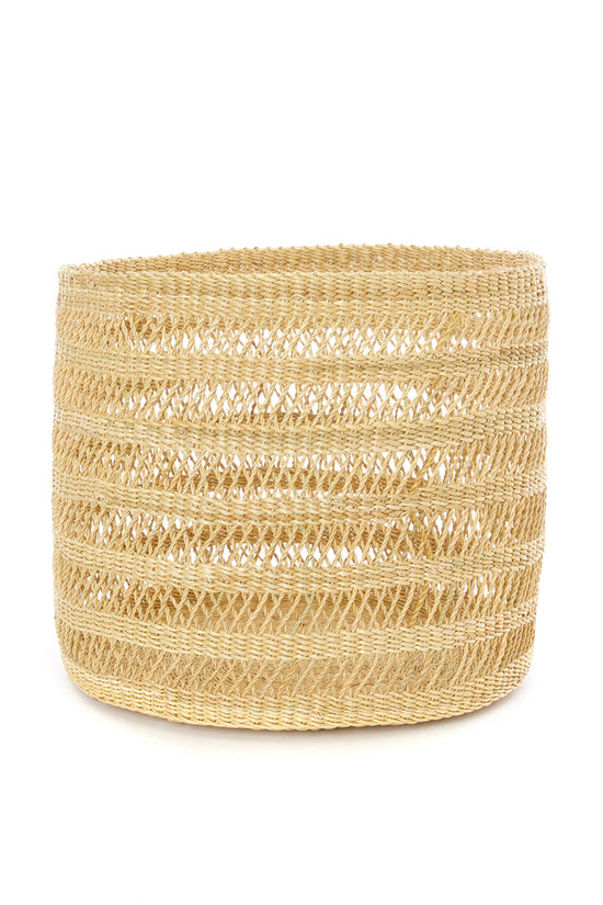 Lace Weave Basket Bins from Ghana