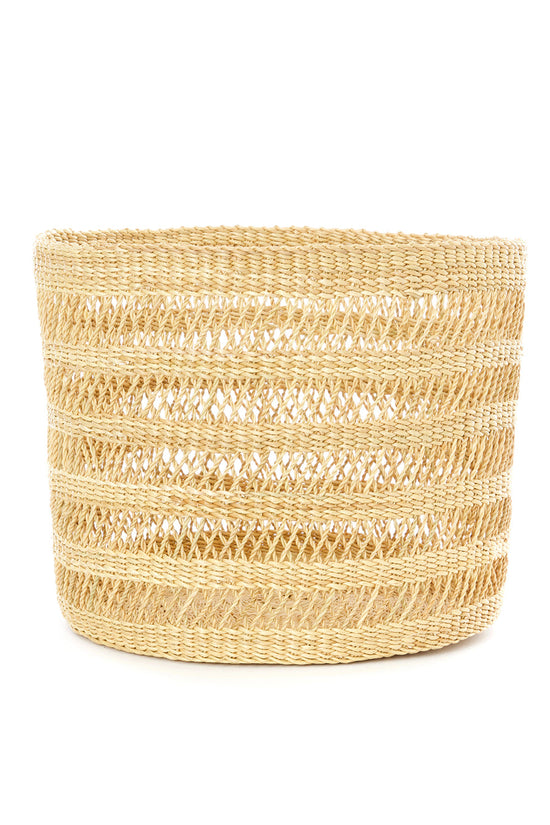 Lace Weave Basket Bins from Ghana
