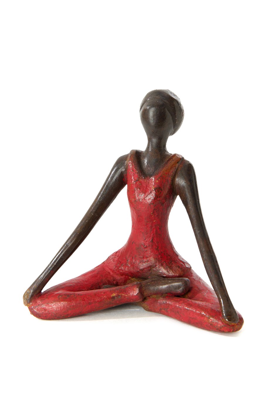 Burkina Faso Yoga Pose Statue - Bronze