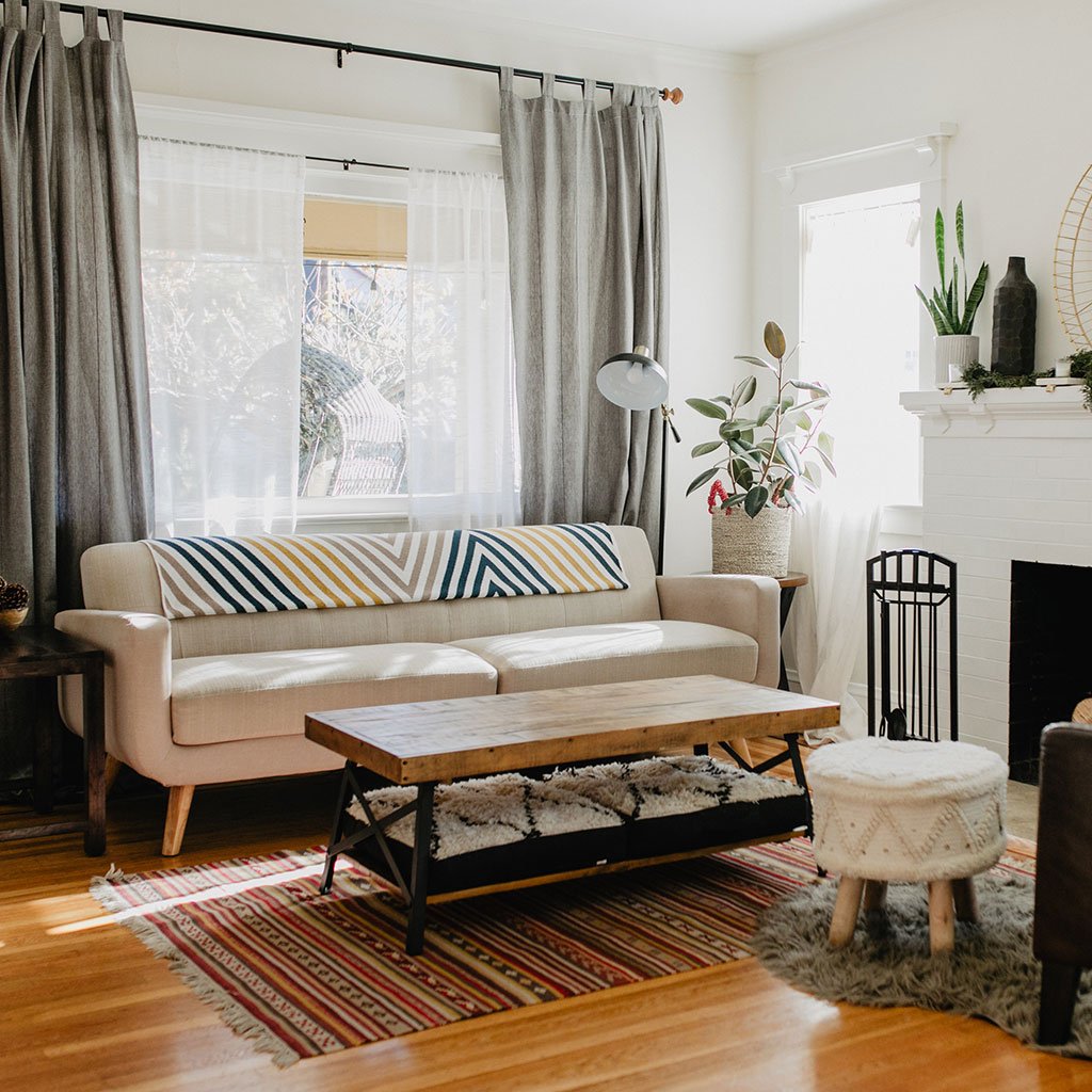 Portland Throw Blanket - Nature, Modern Cozy