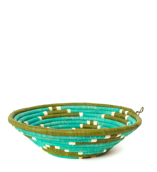 Ugandan Lake Wamala Raffia Coiled Baskets