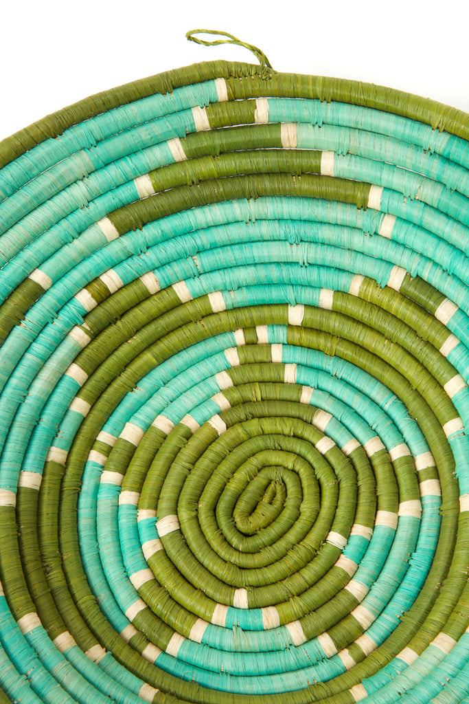 Ugandan Lake Wamala Raffia Coiled Baskets