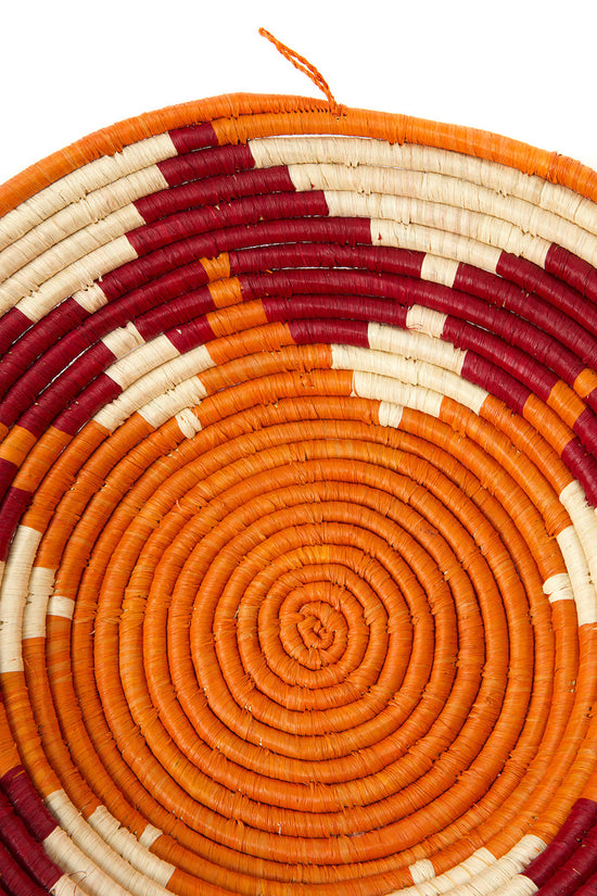 Ugandan Autumn Sun Coiled Raffia Baskets