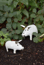 Load image into Gallery viewer, White Recycled Metal Pig Sculptures
