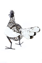 Load image into Gallery viewer, Recycled Metal Mesh Mother Hen Sculpture
